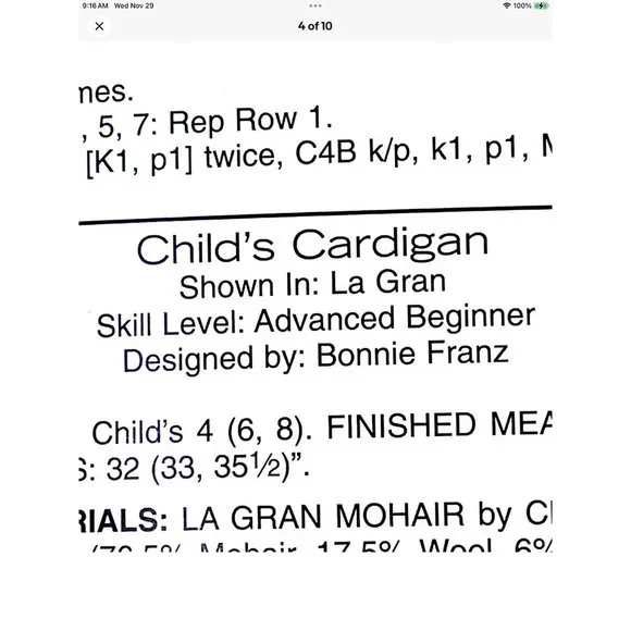 Classic Yarns 9008 La Gran Sweaters Vtg 70s 80s Knitting Bk Family & Dog Sweater - Picture 5 of 10